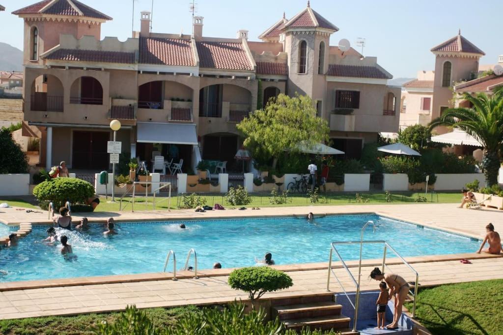 El Puerto de Mazarrón Precioso Duplex Con Piscina, En 1ª Linea De Playaヴィラ エクステリア 写真