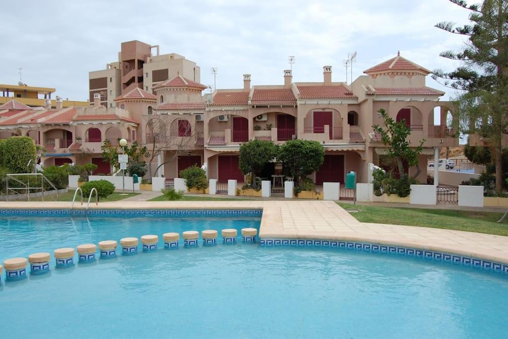 El Puerto de Mazarrón Precioso Duplex Con Piscina, En 1ª Linea De Playaヴィラ エクステリア 写真